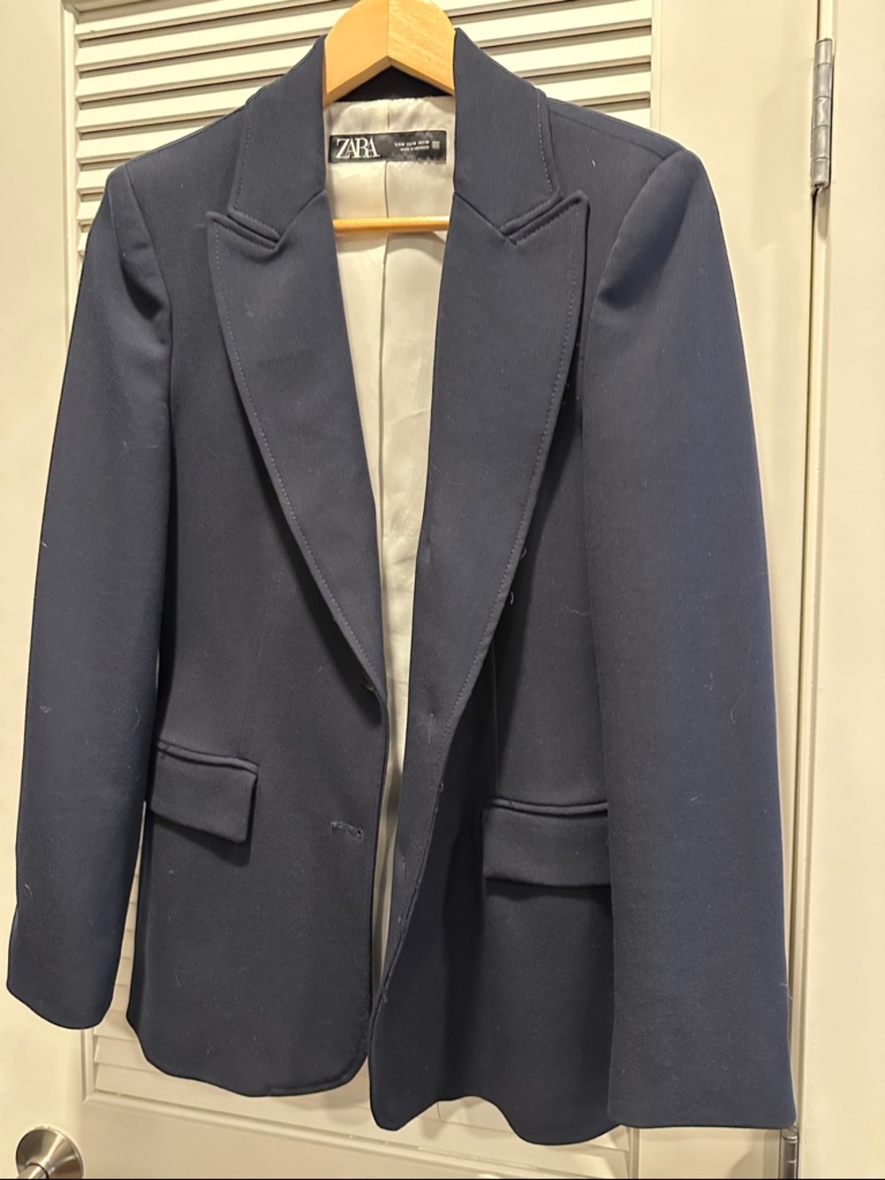 Zara Dark Navy Tailored Blazer